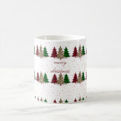 Vrolijk Kerstmis Modern & Elegant Koffiemok (Center)