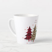 Vrolijk Kerstmis Modern & Elegant Latte Mok (Linkerhoek)