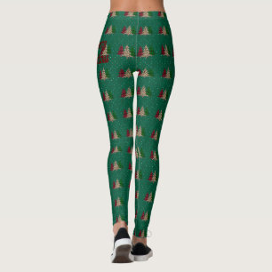 Vrolijk Kerstmis Modern & Elegant Leggings