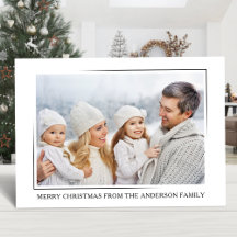 Vrolijk Kerstmis Modern Elegant Minimalistische Fo