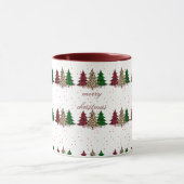 Vrolijk Kerstmis Modern & Elegant Mok (Midden)