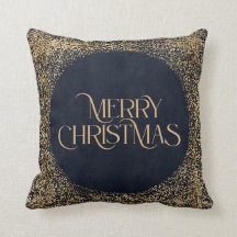 Vrolijk Kerstmis Modern Goud Marine Blauw Elegant