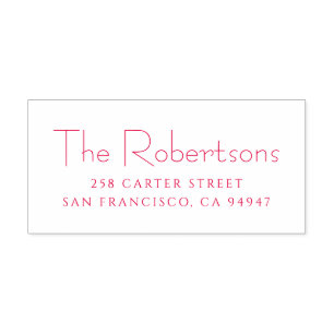 Vrolijk Kerstmis Modern Minimalist Gepersonaliseer Zelfinktende Stempel