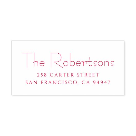 Vrolijk Kerstmis Modern Minimalist Gepersonaliseer Zelfinktende Stempel (Design)