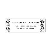 Vrolijk Kerstmis Modern Script Return Adres Zelfinktende Stempel (Design)