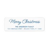 Vrolijk Kerstmis Modern vakantie retour adres Etiket (Voorkant)