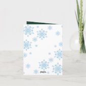 Vrolijk Kerstmis Modern Vier Fotocollage Groen Feestdagen Kaart (Achterkant)