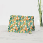 Vrolijk Kerstmis modern wit lettertype Feestdagen Kaart (Achterkant)