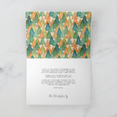 Vrolijk Kerstmis modern wit lettertype Feestdagen Kaart (Binnen)