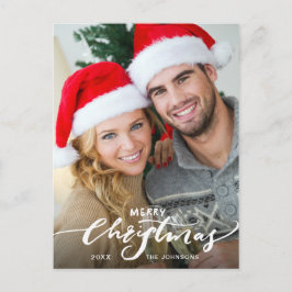 Vrolijk Kerstmis Moderne FOTO Groet Vakantie Briefkaart