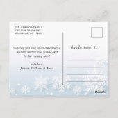 Vrolijk Kerstmis Moderne FOTO Vakantie Groet Briefkaart (Achterkant)