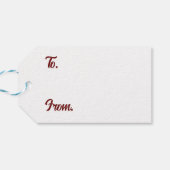 Vrolijk Kerstmis Moderne Kunst Schattige Tiny Tree Cadeaulabel (Achterkant Horizontaal)