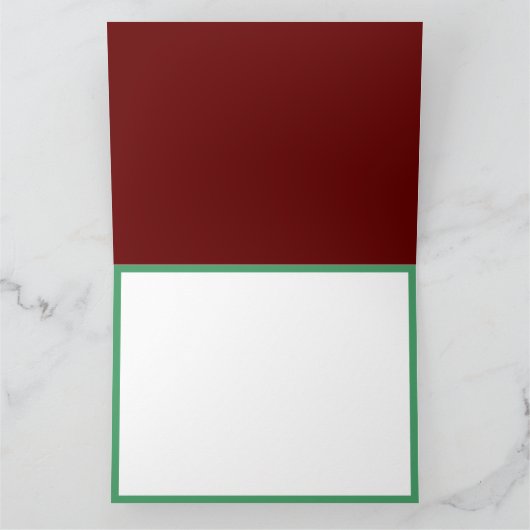 Vrolijk Kerstmis Moderne Kunst Schattige Tiny Tree Kaart (Binnen)