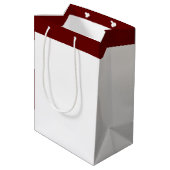 Vrolijk Kerstmis Moderne Kunst Schattige Tiny Tree Medium Cadeauzakje (Achterkant Gekanteld)