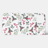 Vrolijk Kerstmis Moderne Mistletoe Case-Mate iPhone Case (Achterkant (horizontaal))