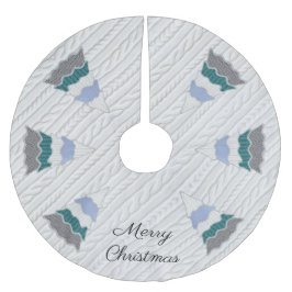 Vrolijk Kerstmis Moderne Sweater Getextureerd Kerstboom Rok