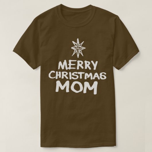 Vrolijk Kerstmis Moeder B T-shirt (Design voorkant)