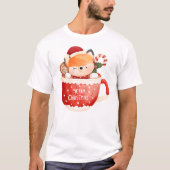 Vrolijk Kerstmis mok T shirt, Kerstmis T Shirt (Voorkant)