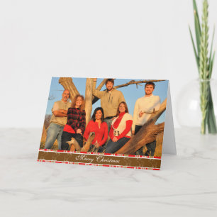 Vrolijk Kerstmis Moose Witte Omtrek Feestdagen Kaart