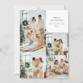 Vrolijk Kerstmis Multi 5 Volledige Aftapfoto Colla Feestdagenkaart (Voorkant)