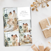 Vrolijk Kerstmis Multi 5 Volledige Aftapfoto Colla Feestdagenkaart