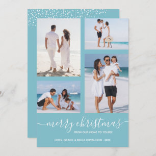 Vrolijk Kerstmis Multi Foto Feestdagenkaart
