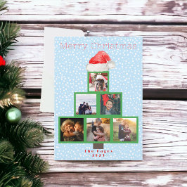 Vrolijk Kerstmis Multi Fotojaar in Review Vakantie Feestdagenkaart