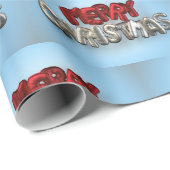 Vrolijk Kerstmis Mylar Ballon Lettering Cadeaupapier (Rol Hoek)