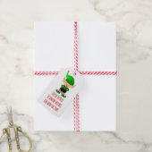 Vrolijk Kerstmis Naam Elf Feestdagen Gift Label Cadeaulabel (Met Touw)
