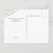 Vrolijk Kerstmis Nieuw Huis Deur Bewegen Aankondigingskaart (Achterkant)