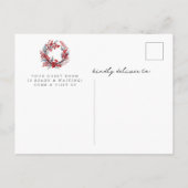 Vrolijk Kerstmis Nieuw Huis Verhuizen Aankondigingskaart (Achterkant)