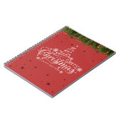 Vrolijk Kerstmis & Nieuwjaar Spiral Photo Notitieb Notitieboek (Linkerzijde)