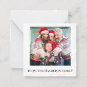 Vrolijk Kerstmis Notenkraker foto Notitiekaartje (Achterkant)