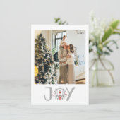 Vrolijk Kerstmis Notenkraker Vreugde Foto Vakantie Feestdagenkaart (Staand voorkant)