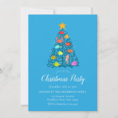 Vrolijk Kerstmis Onderzees Koraal Tropische Vissen Kaart (Voorkant)