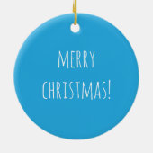 Vrolijk Kerstmis Onderzeese Koraal Tropische Visse Keramisch Ornament (Achterkant)