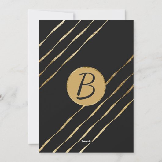 Vrolijk Kerstmis Ondeugend of Mooi Goud Foto Feestdagenkaart (Achterkant)