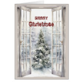 Vrolijk Kerstmis Open Venster (Voorkant)