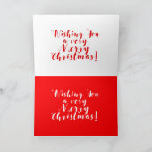 Vrolijk Kerstmis Origami Sinterklaas GC Kaart (Binnen)