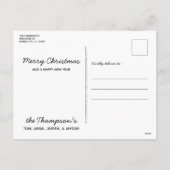 Vrolijk Kerstmis Paard Mistletoe Equine Leuke Pony Feestdagenkaart (Achterkant)