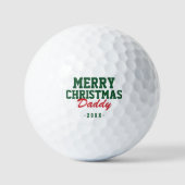 Vrolijk Kerstmis Papa Golf Ballen (Voorkant)