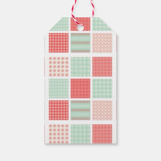 Vrolijk Kerstmis Pastel Jingle Bells Kerstmis Cadeaulabel (Achterkant)