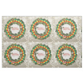 Vrolijk Kerstmis Pickleball 1 Custom Fabric Stof (Fat Quarter)