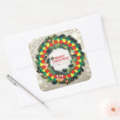 Vrolijk Kerstmis Pickleball 1 Stickers (Envelop)