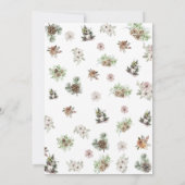 Vrolijk Kerstmis Pine Botanisch Kaart (Achterkant)