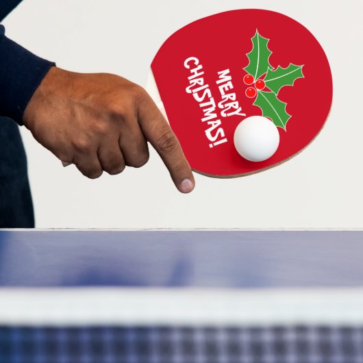 Vrolijk Kerstmis ping pong peddel voor tafeltennis Tafeltennisbatje (Insitu)