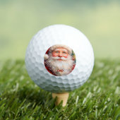 Vrolijk Kerstmis Portret van de Kerstman Golfballen (Insitu Shirt)