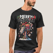 Vrolijk kerstmis postbode Grappig T-shirt (Voorkant)