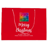Vrolijk Kerstmis Promotionele Zakelijke Logo Custo Groot Cadeauzakje (Achterkant)