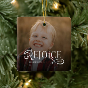 Vrolijk Kerstmis Religieus Kerst Foto Keramisch Ornament
